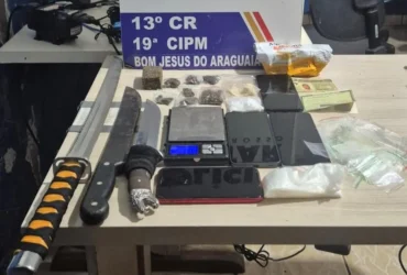 PM detém grupo por tráfico de drogas em Bom Jesus do Araguaia