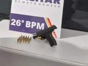 Polícia Militar apreende arma e detém quatro em Nova Mutum