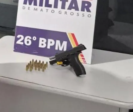 Polícia Militar apreende arma e detém quatro em Nova Mutum