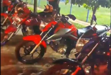 PM frustra rolezinho em Rondonópolis e apreende 30 motos