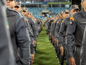 Promoção de praças da PMMT reúne militares na Arena Pantanal