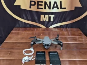 Drone sobrevoando penitenciária é abatido em Rondonópolis