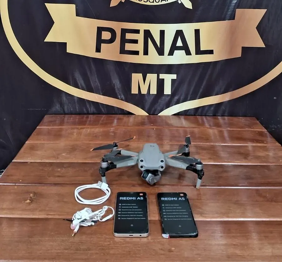 Drone sobrevoando penitenciária é abatido em Rondonópolis