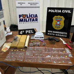Polícias prendem três por drogas e arma em Nova Bandeirantes