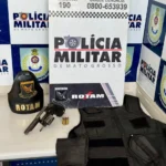 Rotam recupera motocicleta e armas furtadas em Cuiabá