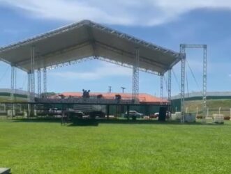 Sinop prepara estrutura do show da virada no Estádio Gigante do Norte