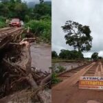 Temporal causa transbordamento de rio e isola comunidades rurais no interior de Mato Grosso