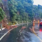 Trânsito no Portão do Inferno é suspenso após fortes chuvas