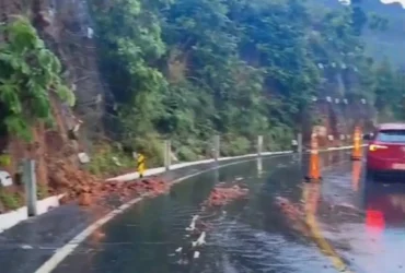 Trânsito no Portão do Inferno é suspenso após fortes chuvas