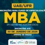 UAB/UFR oferta vagas para curso de especialização MBA em Gestão no Agronegócio