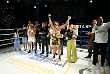 Matheus Gomes domina a disputa e fica com o cinturão do MT Warriors Championship