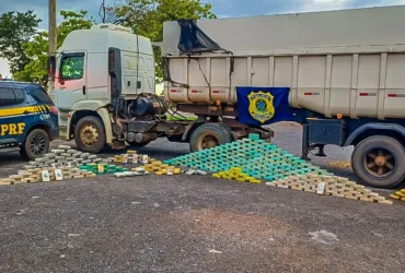 PRF apreende carga de drogas em caminhão na BR-070, em Várzea Grande