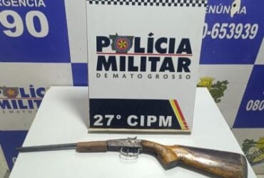 Motorista é detido com arma artesanal após dirigir na contramão em Confresa
