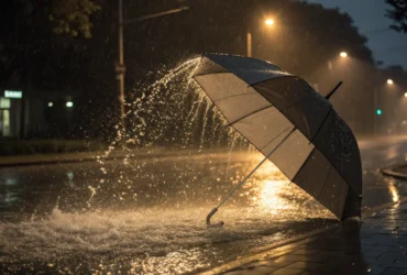 Chuva forte causa alagamento em Pronto Socorro de Várzea Grande