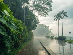 Cláudia tem 75% de chuva forte nesta sexta