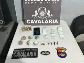 PM fecha ponto de tráfico e detém quatro suspeitos em Nova Mutum