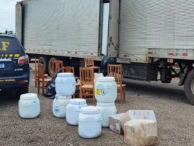 Caminhoneiro é preso com 600 kg de maconha na BR-364 em Rondonópolis