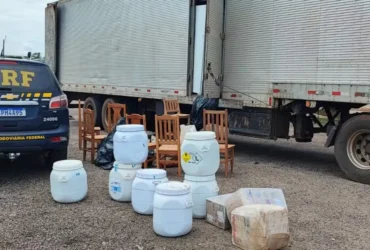 Caminhoneiro é preso com 600 kg de maconha na BR-364 em Rondonópolis