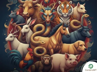 Ilustração simbólica representa o início de 2026 e a atitude de cada signo no horóscopo chinês