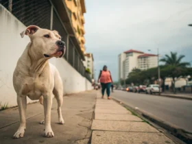 Bombeiros capturam pitbull após ataques em área pública de Nova Mutum