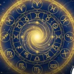 Ilustração dos 12 signos do zodíaco organizados em uma mandala astrológica sobre fundo azul, simbolizando as energias da semana de 11 a 15 de dezembro.