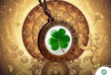 Ilustração dos signos do zodíaco simbolizando a construção da sorte e do sucesso ao longo dos próximos anos