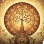 Ilustração dos signos do zodíaco simbolizando fases favoráveis, crescimento e estabilidade ao longo de 2026