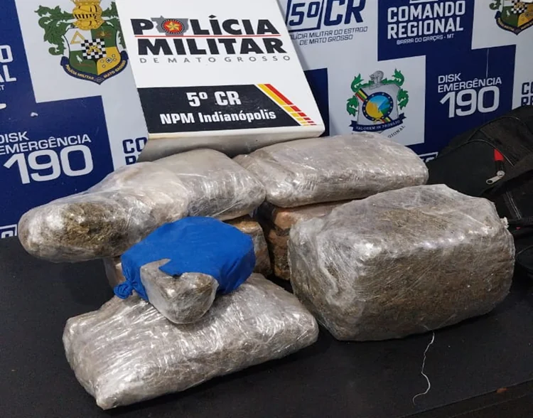 Homem é preso com 10 kg de supermaconha em Barra do Garças