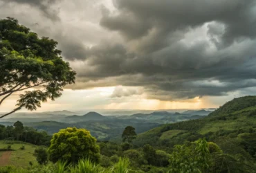 Tempo quente em Chapada dos Guimarães com 35°C