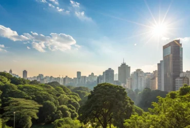 Tempo quente em Cuiabá com 36°C