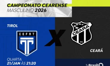 TVBrasil transmite Tirol x Ceará pelo Campeonato Cearense 2026