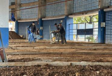 Arena do Porto do Bae recebe reforma de R 900 mil e novo parquinho -CenárioMT