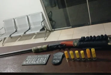 PM prende homem por posse irregular de arma em Guarantã do Norte