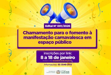 Chamamento público supera expectativa inicial e amplia concorrência por recursos destinados ao Carnaval 2026