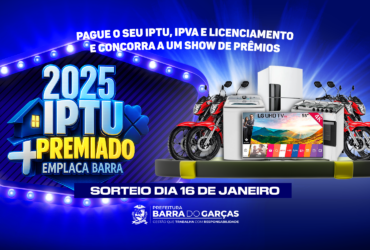 Contribuintes de Barra do Garcas tem ate dia 15 para retirar cupons do sorteio de premios do IPTU -CenárioMT