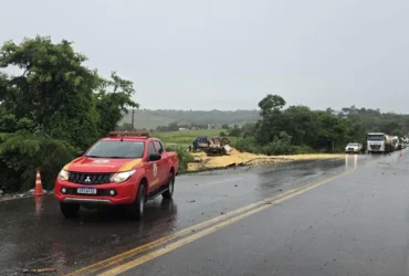 Acidente na BR-364 deixa um morto e três feridos em Jaciara