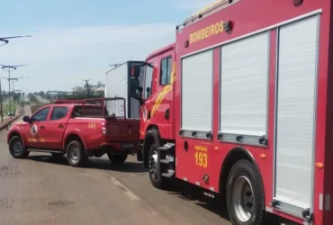 Incêndio em caminhão baú é contido na BR-449