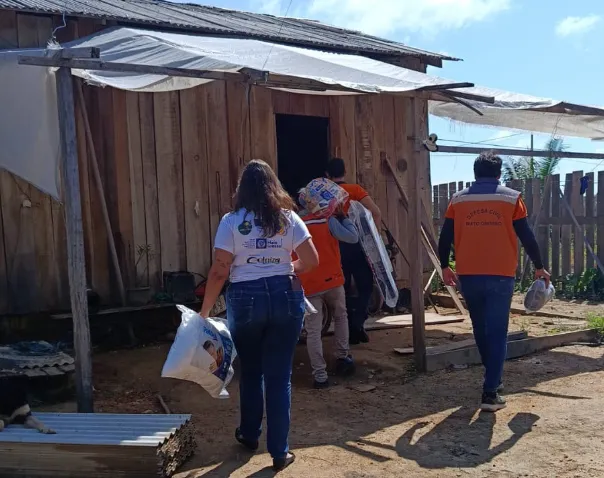 Defesa Civil leva materiais emergenciais a Colniza