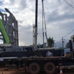 Desmontagem de estrutura que desabou em obra em Lucas do Rio Verde avança sob monitoramento da Defesa Civil e Bombeiros