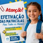 Educação de Barra do Garças abre prazo para efetivação de matrículas na rede municipal; saiba como garantir a vaga