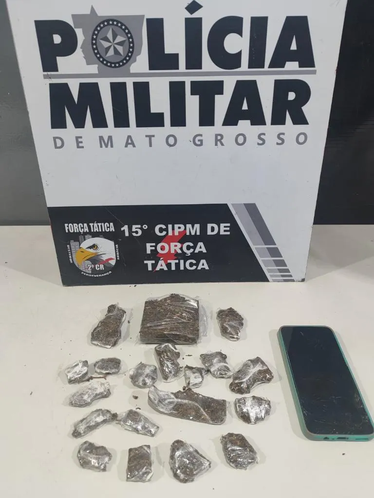 Adolescente apreendido com maconha em Várzea Grande