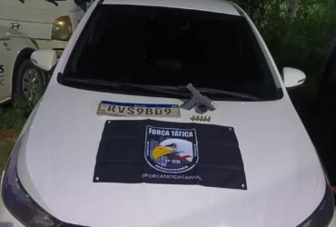 Força Tática prende homem em Cuiabá com arma e carro roubado