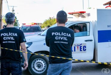 Homem e preso em flagrante apos matar companheira a facadas na frente do filho em Nova Maringa -CenárioMT