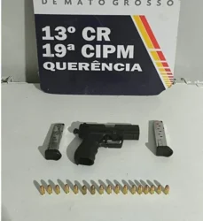 Homem preso por porte ilegal de arma em Querência