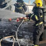 Incêndio em Sinop consome caminhões de construtora na véspera do Réveillon