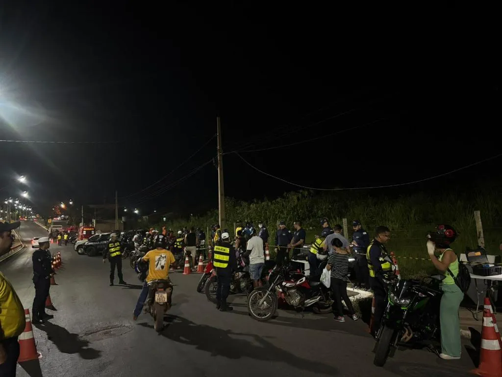 Lei Seca em Cuiabá resulta em quatro prisões e 46 motos removidas