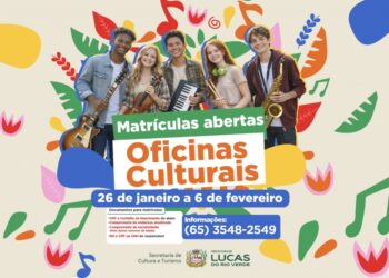 Matrículas das Oficinas Culturais 2026 estão abertas