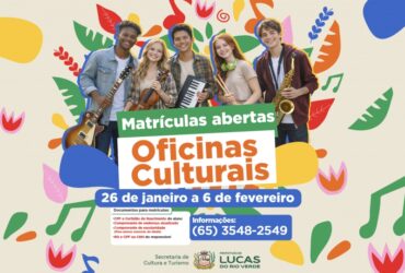 Matrículas das Oficinas Culturais 2026 estão abertas