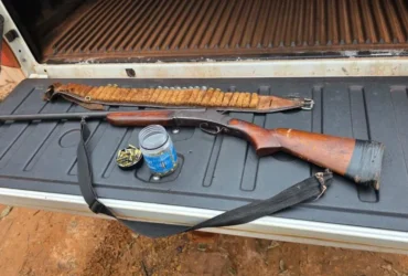 PM prende homem com espingarda em Brasnorte