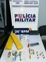 PM prende homem por tráfico de drogas em Nova Mutum